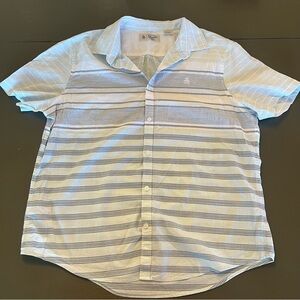 Original Penguin Blue and White Striped Button Down Shirt